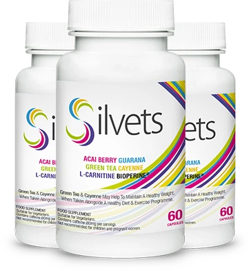 Tres botes de Silvets, el suplemento para adelgazar.